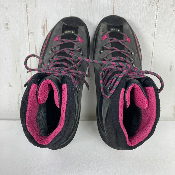 【Women's 24.3cm グレー系】 La Sportiva ( ラ・スポルティバ ) トランゴ アルプ エボ GTX ウーマン TRANGO ALP EVO GTX WOMAN Carbon / Cherry GORE-TEX｜Vibram｜Perwangerレザー フ