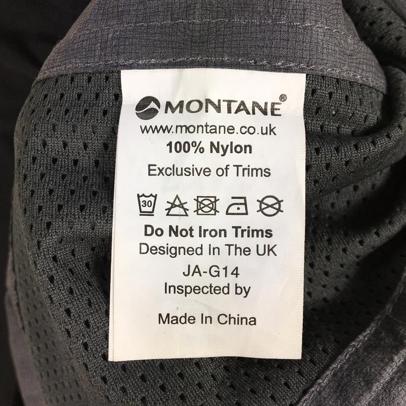 [男士 S 黑色] Montane Minimus 罩衫 2.5L 防水透气 Pertex 防护罩 + 防雨壳夹克连帽衫套头夹克国际男士