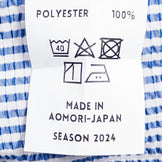 男式中号 Blue Ridge Mountain Gear 基本款长袖衬衫，条纹，蓝/白，涤纶，上衣