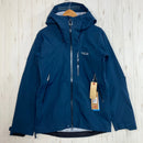 【Men's S ネイビー系】 Rab ( ラブ ) ファイアウォール マウンテン ジャケット Firewall Mountain Jacket テンペストブルー ナイロン ウェア トップス アウター ジャケット レインシェル z00060250 テンペストブルー-1