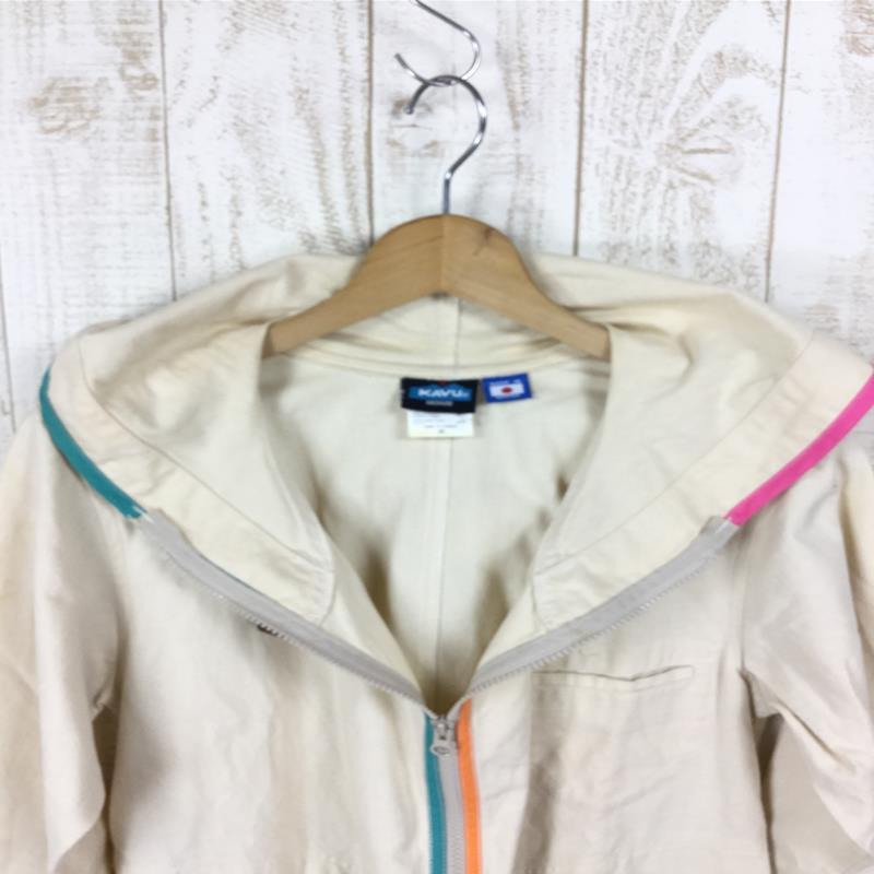 【Women's M アイボリー系】 Kavu ( カブー ) メロディー コート Melody Coat 麻 フーディ ジャケット パーカー 日本別注モデル Women's  コットン アウター ジャケット トップス ウェア