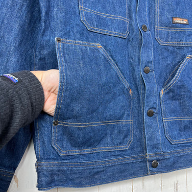 【Men's S ネイビー系】 2018 Patagonia ( パタゴニア ) スティール フォージ デニム ジャケット Steel Forge Denim Jacket DDNM / Dark Denim 生産終了モデル 入手困難 オーガニックコットン ウェア