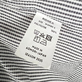 【Women's S グレー系】 Ridge Mountain Gear ( リッジマウンテンギア ) ベーシック ショートスリーブ シャツ ストライプ Basic Short Sleeve Shirt Stripe  Grey × White z00055799 G