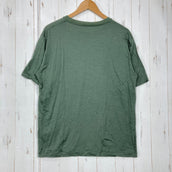 【Men's L グリーン系】 Elkex（エルケクス） メリノウール クルーネック ティー Merino Wool Crew Neck Tee メリノウール ウェア トップス インナー シャツ ショートスリーブTシャツ クルーネック ウール z00059310