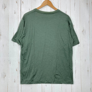 【Men's L グリーン系】 Elkex（エルケクス） メリノウール クルーネック ティー Merino Wool Crew Neck Tee メリノウール ウェア トップス インナー シャツ ショートスリーブTシャツ クルーネック ウール z00059310 - 0