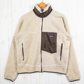 【Men's M ベージュ系】 2009 Patagonia ( パタゴニア ) クラシック レトロ X ジャケット Classic Retro-X Jacket NWM / ナチュラル×マッシュルームブラウン 希少カラー 入手困難 ポリエステル ウェア トップス