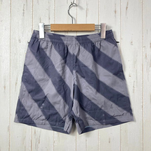 【Men's M グレー系】 Answer4 ( アンサーフォー ) フォーポケット ショートパンツ 走るパンクス バージョン 4Pocket Short Pants 走るパンクス ver. ストライプグレー 生産終了モデル 入手困難 ポリエステル ウェア ボトム
