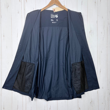 【Men's XL ネイビー系】 Mountain Hardwear ( マウンテンハードウェア ) コア エアシェル シャツ ジャケット Kor AirShell Shirt Jacket ナイロン ウェア トップス インナー シャツ ロングスリーブシャツ 化繊 z