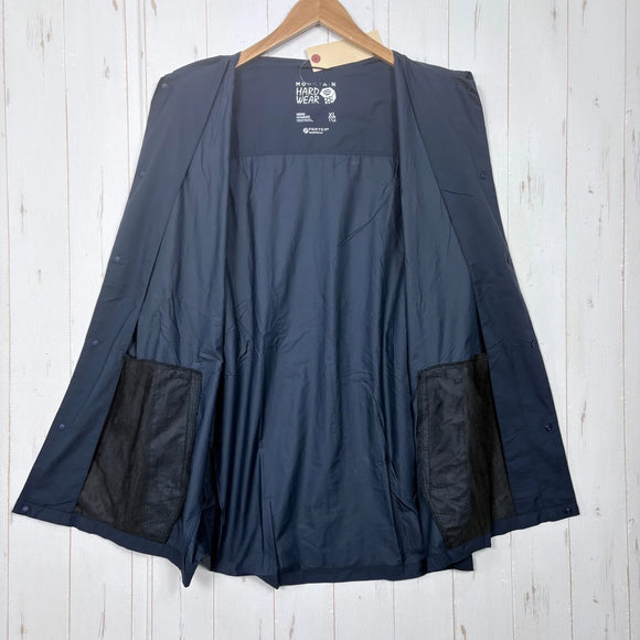 【Men's XL ネイビー系】 Mountain Hardwear ( マウンテンハードウェア ) コア エアシェル シャツ ジャケット Kor AirShell Shirt Jacket ナイロン ウェア トップス インナー シャツ ロングスリーブシャツ 化繊 z