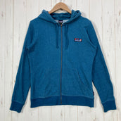 【Women's M ブルー系】 2017 Patagonia ( パタゴニア ) ボードショーツ ラベル ライトウェイト フルジップ フーディ Board Short Label Lightweight Full-Zip Hoody オーガニックコットン ウェア ト