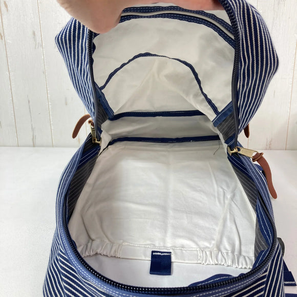 【Unisex OneSize ネイビー系】 Gregory ( グレゴリー ) オーバーヘッド デイ Overhead Day ヒッコリー ストライプ 希少カラー 入手困難 22L コットン バッグ ストレージ バックパック デイパック 容量【～29L】 z00059043 ヒ