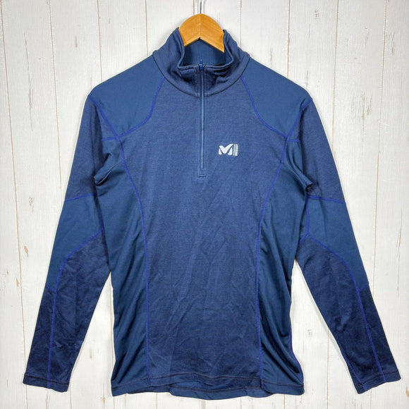 【Men's M ネイビー系】 Millet ( ミレー ) ハーフジップ ロングスリーブシャツ ウェア トップス インナー シャツ ロングスリーブシャツ 化繊 z00055205  化繊 ロングスリーブシャツ インナー シャツ トップス ウェア