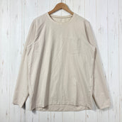 【Men's M ベージュ系】 Houdini ( フーディニ ) カバー クルー Cover Crew ポリエステル ウェア トップス インナー シャツ ロングスリーブTシャツ クルーネック 化繊 z00059689 化繊 ロングスリーブTシャツ クルーネック