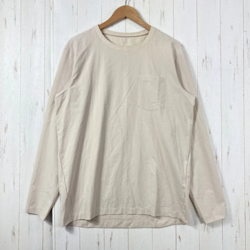 【Men's M ベージュ系】 Houdini ( フーディニ ) カバー クルー Cover Crew ポリエステル ウェア トップス インナー シャツ ロングスリーブTシャツ クルーネック 化繊 z00059689  化繊 ロングスリーブTシャツ クルーネック