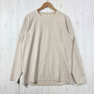 【Men's M ベージュ系】 Houdini ( フーディニ ) カバー クルー Cover Crew ポリエステル ウェア トップス インナー シャツ ロングスリーブTシャツ クルーネック 化繊 z00059689  化繊 ロングスリーブTシャツ クルーネック