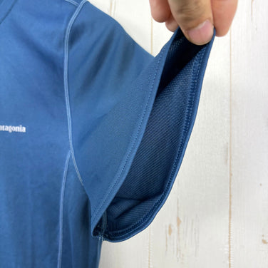 【Men's S ネイビー系】 2014 Patagonia ( パタゴニア ) フォアランナー シャツ Fore Runner Shirt ポリエステル ウェア トップス インナー シャツ ショートスリーブTシャツ クルーネック 化繊 z00054267  化繊
