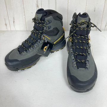 【Men's 27.0cm ブラック系】 La Sportiva ( ラ・スポルティバ ) トラバースX5 エボ ミッド GTX TX5 Evo Mid GTX Carbon / Yellow GORE-TEX ePE Vibram Megagrip 3D Flex Evo