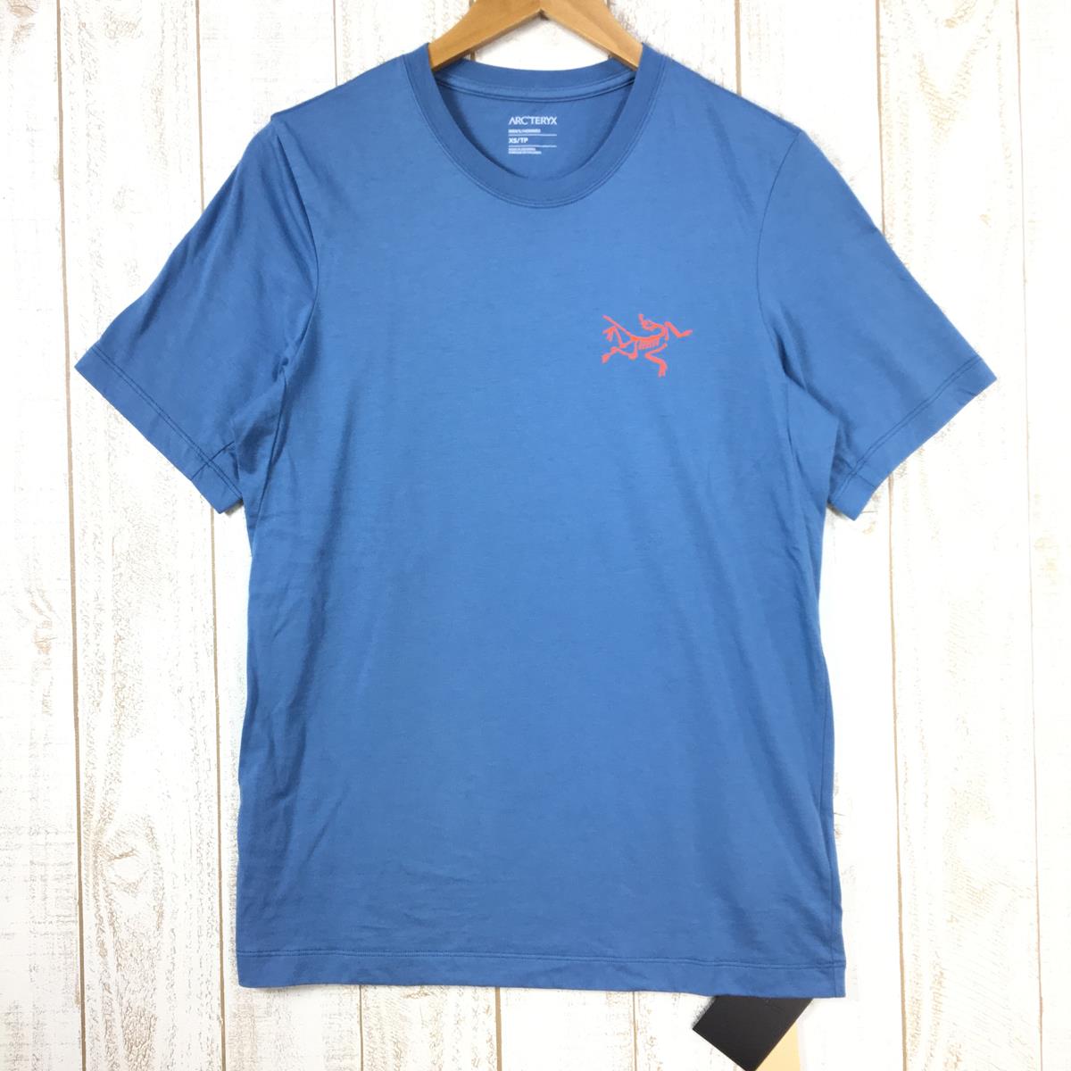 【Men's XS ブルー系】 Arcteryx ( アークテリクス ) アーク マルチバード ロゴ ショートスリーブ Arc Multibird Logo Short Sleeve Tシャツ X000007747 International Men's 02081