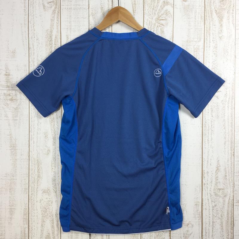 【Men's XS ブルー系】 La Sportiva ( ラ・スポルティバ ) エイペックス Tシャツ Apex T-Shirt クルーネック J48 International Men's  化繊 ショートスリーブTシャツ クルーネック インナー シャツ トップ