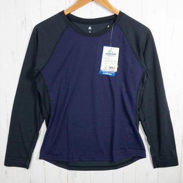 【Women's M パープル系】 Montbell ( モンベル ) WIC.ラグラン ロングスリーブT DC / PC ダークチャコール / パープルネイビー ポリエステル ウェア トップス インナー シャツ ロングスリーブTシャツ クルーネック 化繊 z00052 - 【公式】2ndGEAR（セカンドギア）Webショップ【登山用品・アウトドア用品専門 買取販売店】