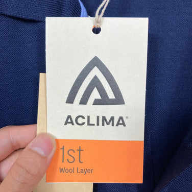 【Women's M ネイビー系】 Aclima ( アクリマ ) レジャーウール ピケシャツ Leisure Wool Pique Shirt 106815 232 Navy Blazer z00058208 232 Navy Blazer ウール ショートスリーブシ