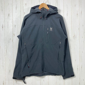 【Men's M ブラック系】 Haglofs ( ホグロフス ) レプタイル フード Reptile Hood ポリエステル ウェア トップス アウター ジャケット ソフトシェル ポーラテック・パワーシールド z00057980  ソフトシェル アウター ジャケッ
