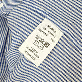 【Women's S ブルー系】 Ridge Mountain Gear ( リッジマウンテンギア ) ベーシック ショートスリーブ シャツ ストライプ Basic Short Sleeve Shirt Stripe  Blue × White z00055794 B