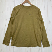 【Men's M ベージュ系】 Teton Bros ( ティートンブロス ) ベイパー ロングスリーブ Vapor L/S 吸水速乾 ストレッチ サムホール ポリエステル ウェア トップス インナー シャツ ロングスリーブTシャツ クルーネック 化繊 z00060