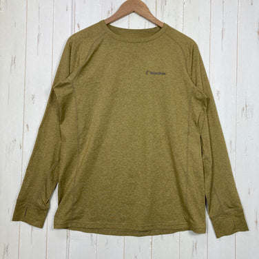 【Men's M ベージュ系】 Teton Bros ( ティートンブロス ) ベイパー ロングスリーブ Vapor L/S 吸水速乾 ストレッチ サムホール ポリエステル ウェア トップス インナー シャツ ロングスリーブTシャツ クルーネック 化繊 z00060
