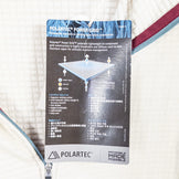 男女通用 M 象牙色山地武术 | MMA（山地武术）Power Grid 拉链连帽衫，象牙色涤纶，外套，夹克