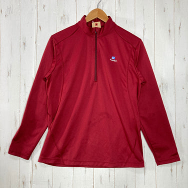 【Men's M レッド系】 Finetrack ( ファイントラック ) ドラウト エア ジップ ネック Drought Air Zip Neck ポリエステル ウェア トップス インナー シャツ ロングスリーブシャツ 化繊 z00059826  化繊 ロングス
