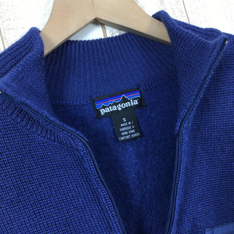 [Men's S Navy] Patagonia Alpinist Sweater Storm Blue Wool Knit Zip Neck Discontinued Model Hard to Find 51311 International Men's Storm