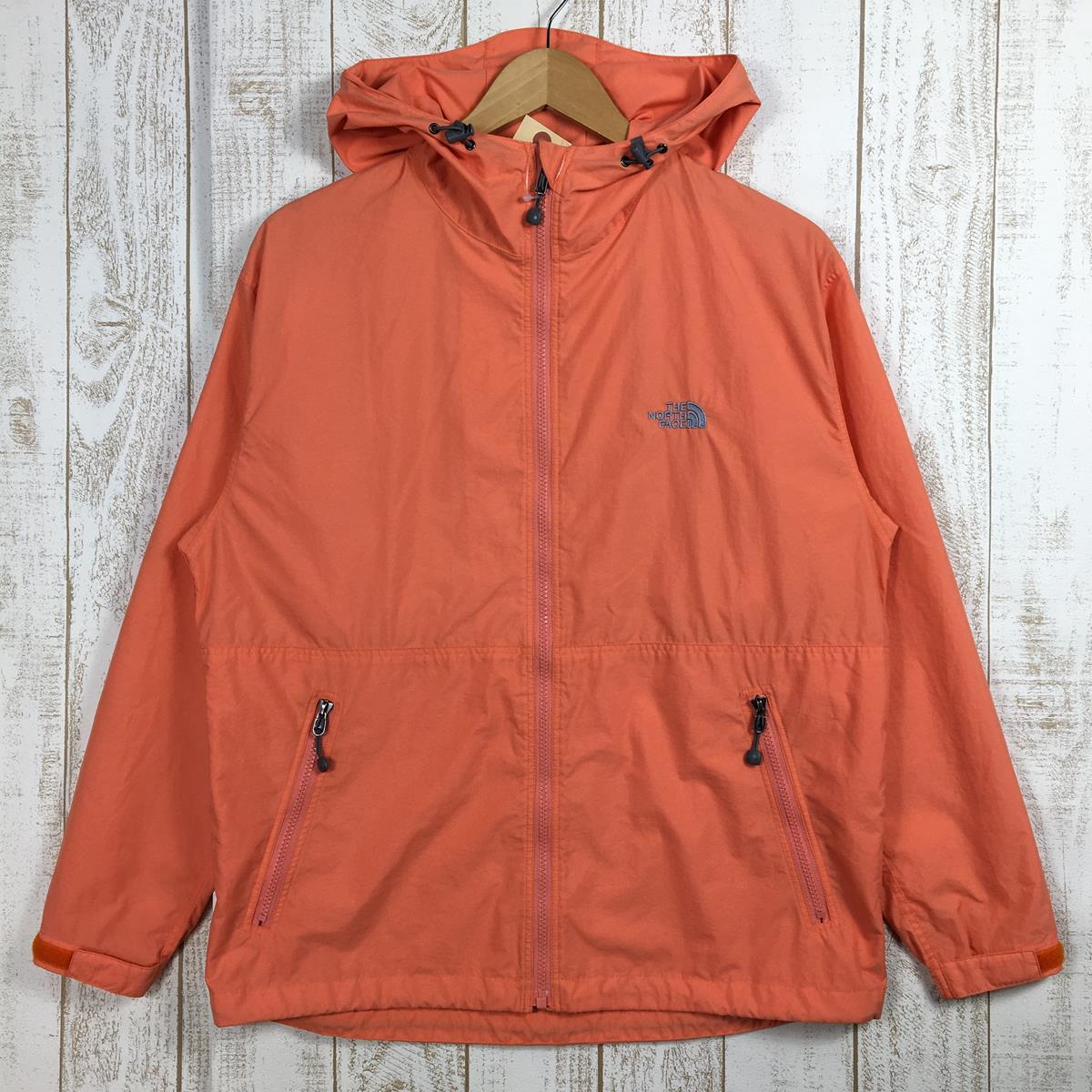 【Women's L オレンジ系】 The North Face ( ザ・ノースフェイス ) コンパクト ジャケット Compact Jacket ウィンドシェル フーディ NPW11410 Asian Women's  ウィンドシェル アウター ジャケット トップス