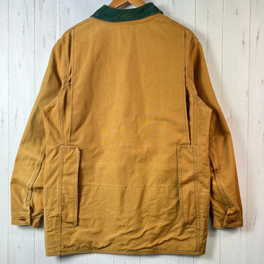 男式中棕色 1980 年代 LLBean 原创野战大衣，复古，很难找到，旧标签，狩猎夹克，棉，上衣，外套，夹克，棉，z00053934