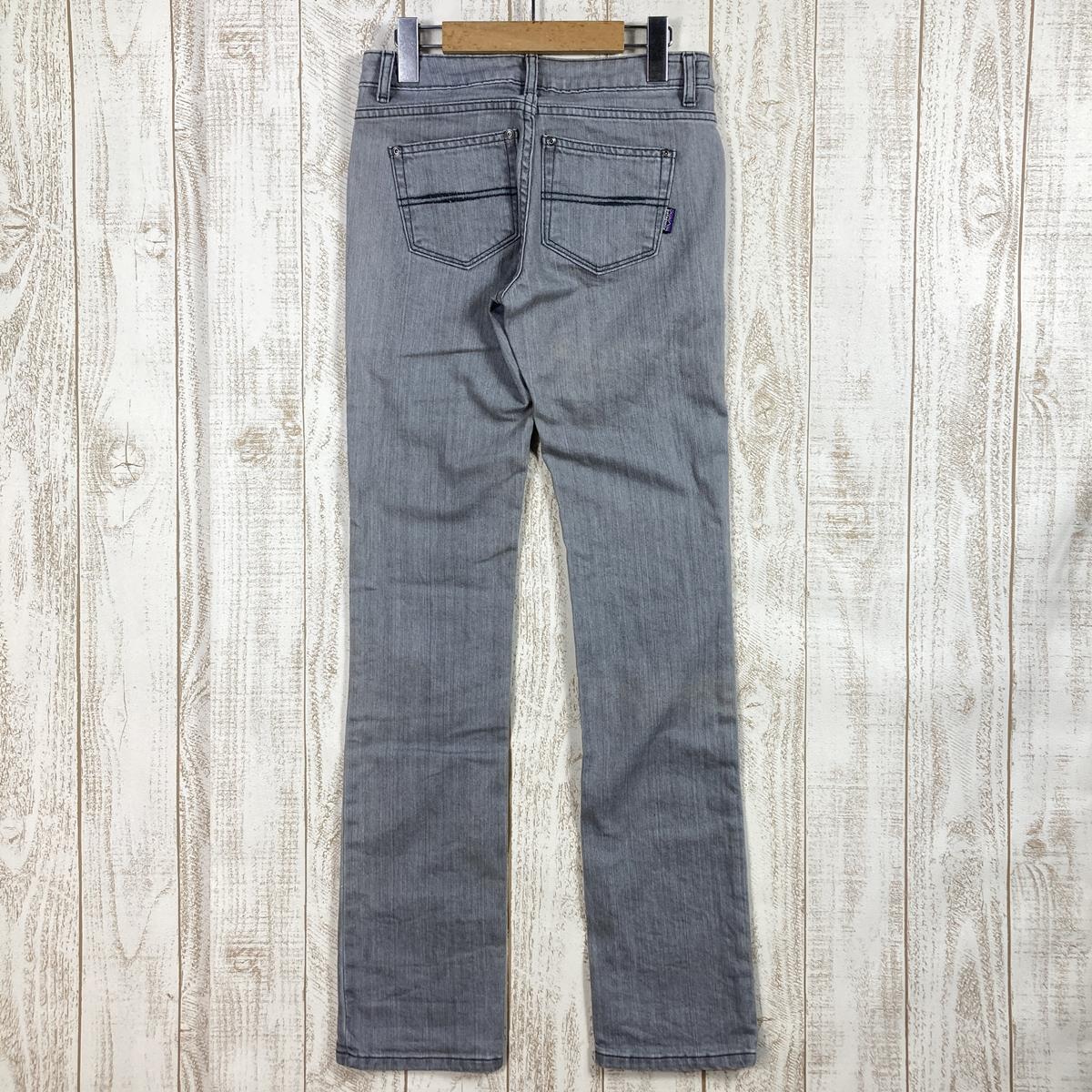 【Women's 24 グレー系】 Patagonia ( パタゴニア ) ローライズ ストレート ジーンズ Low-Rise Straight Jeans ストレッチ デニムパンツ 56931 International Women's LRW コットン ロングパンツ