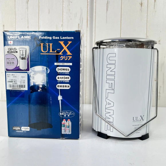 【OneSize ホワイト系】 Uniflame ( ユニフレーム ) フォールディングガスランタン UL-X ホワイト （2021年限定商品） Folding Gas Lantern UL-X White 2021 Limited 620205 z00056977