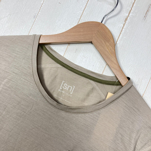 【Unisex L ベージュ系】 Atelier Blue Bottle ( アトリエブルーボトル ) ハイカーズ Tシャツ Hiker's T-shirts Sn Supernatural コラボ ウール ウェア トップス インナー シャツ ショートスリーブTシャツ