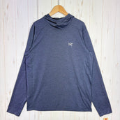 【Men's S ネイビー系】 Arcteryx ( アークテリクス ) コーマック フーディ メンズ Cormac Hoody Men's UPF 50+ / Ostria / DAO ポリエステル ウェア トップス インナー シャツ フーディ 化繊 z00061