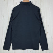 【Men's S グレー系】 Montbell ( モンベル ) WIC. ボーダー ロングスリーブ ジップ シャツ WIC. Border Long Sleeve Zip Shirt ポリエステル ウェア トップス インナー シャツ ロングスリーブシャツ 化繊