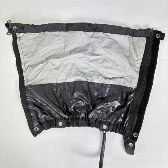 【Unisex S ブラック系】 Isuka ( イスカ ) ゴアテックス ライトスパッツ フロントジッパー S GORE-TEX Light Gaiters Front Zipper S GORE-TEX 防水透湿 フロントジッパー ナイロン ウェア ウェア小物 ゲ