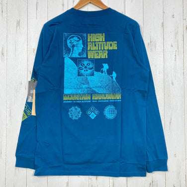 [Men's M Blue] Mountain Hardwear High Altitude Long Sleeve OM4891 102 z00058258 102 Cotton Long Sleeve T