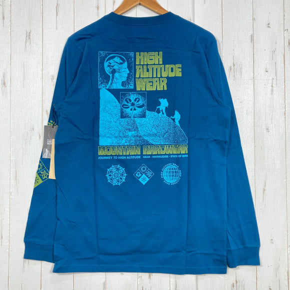 【Men's M ブルー系】 Mountain Hardwear ( マウンテンハードウェア ) ハイアルティテュード ロングスリーブ High Altitude Long Sleeve OM4891 102 z00058258 102 コットン ロングスリーブT