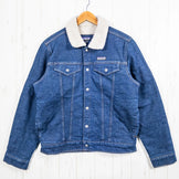 2021款巴塔哥尼亚男士小号海军蓝绒毛内衬卡车司机夹克 ORSD（已停产，难寻）牛仔布和有机棉外套