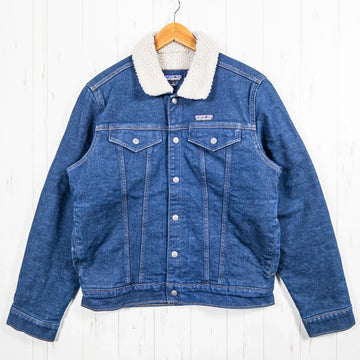 【Men's S ネイビー系】 2021 Patagonia ( パタゴニア ) パイル ラインド トラッカー ジャケット Pile Lined Trucker Jacket ORSD 生産終了モデル 入手困難 デニム オーガニックコットン ウェア トップス アウタ