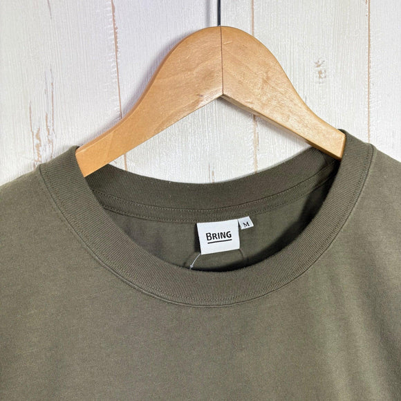 【Men's M グリーン系】 Bring ( ブリング ) ドライコットニー ベーシック シャツ Drycottony Basic Shirt ポリエステル ウェア トップス インナー シャツ ショートスリーブTシャツ クルーネック 化繊 z00057840  化