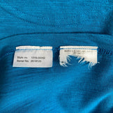 男式中蓝色 Mammut Massone 长袖 T 恤，圆领，棉质，上衣，汗衫，z00053729