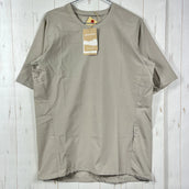 【Unisex S カーキ系】 Houdini ( フーディニ ) ウェザー ティー Weather Tee 159784 SANDSTORM z00055959 SANDSTORM 化繊 ショートスリーブTシャツ クルーネック インナー シャツ トップス ウェア