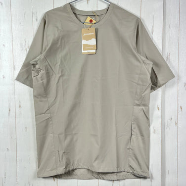 【Unisex S カーキ系】 Houdini ( フーディニ ) ウェザー ティー Weather Tee 159784 SANDSTORM z00055959 SANDSTORM 化繊 ショートスリーブTシャツ クルーネック インナー シャツ トップス ウェア