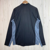 【Men's XL ブラック系】 Millet ( ミレー ) ハーフジップ ロングスリーブ メッシュティー ポリエステル ウェア トップス インナー シャツ ロングスリーブシャツ 化繊 z00060397  化繊 ロングスリーブシャツ インナー シャツ トップス ウ
