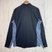 【Men's XL ブラック系】 Millet ( ミレー ) ハーフジップ ロングスリーブ メッシュティー ポリエステル ウェア トップス インナー シャツ ロングスリーブシャツ 化繊 z00060397  化繊 ロングスリーブシャツ インナー シャツ トップス ウ